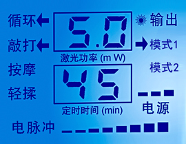 康興三高半導(dǎo)體激光/低頻治療儀GX-2000A采用LED屏藍光背景適合中老年人視覺-康興官網(wǎng)